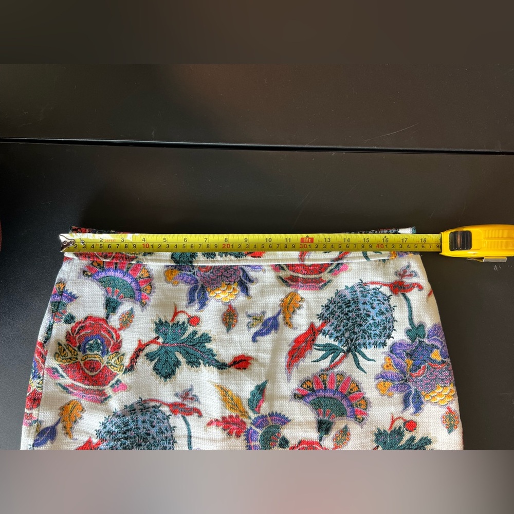 J Crew REIMAGINED| New Paisley Floral Trumpet Skirt Colorful Size 14 - Picture 5 of 10